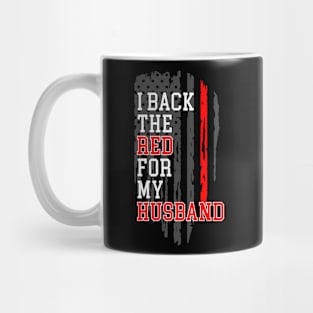 I Back The Red For My Husband Mug